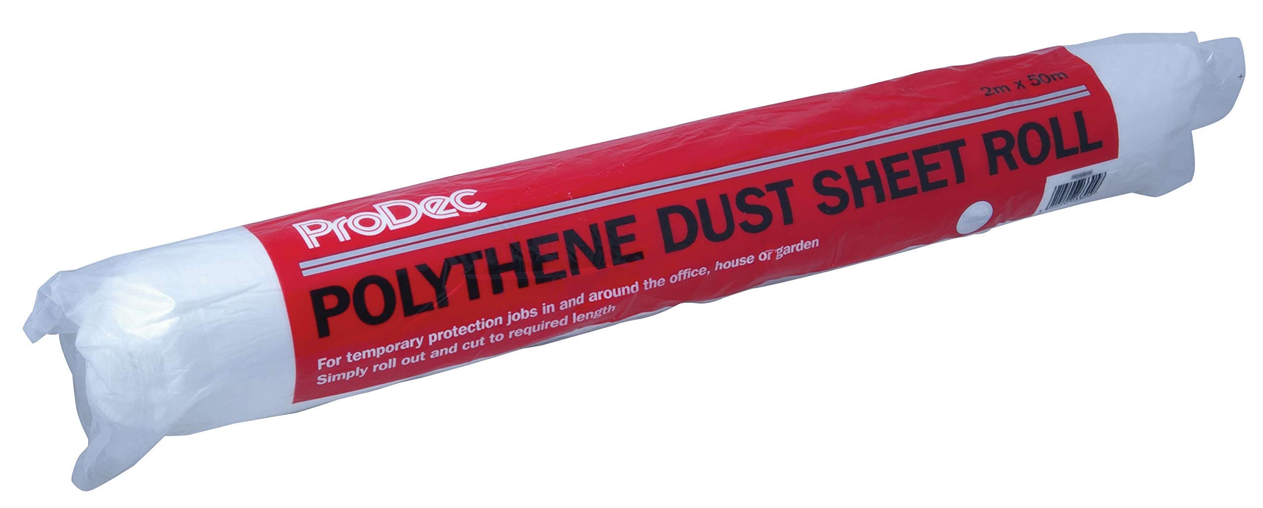 100sqm (2m x 50m) Polythene Dust Sheet Roll For Protecting Floors And Furniture Against Paint and Dust