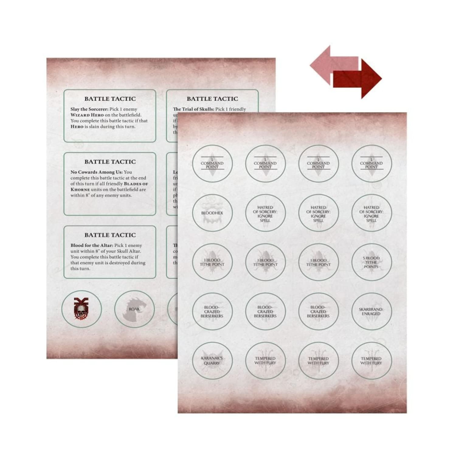Blades of Khorne - Warscroll Cards (Italiano