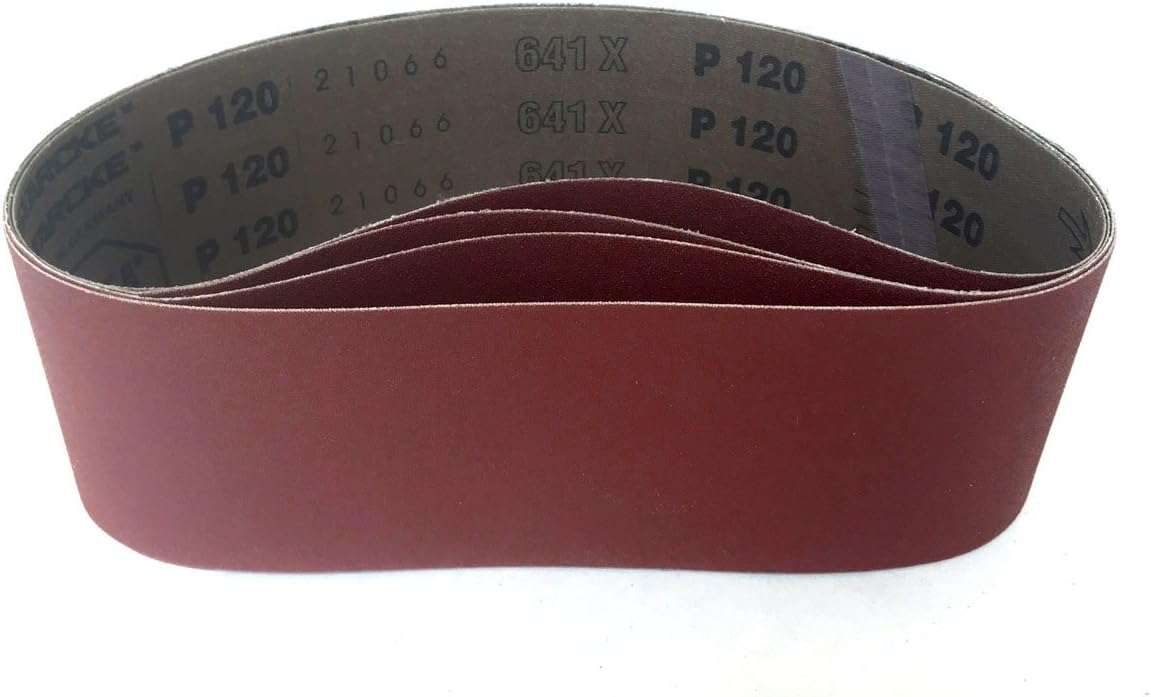 Starcke Premium Sanding Belts 2-1/2 X 16 Aluminum Oxide Cloth Sander Belts, 12 Pack - For Wood, Metal, Paint, Composites (60 Grit)