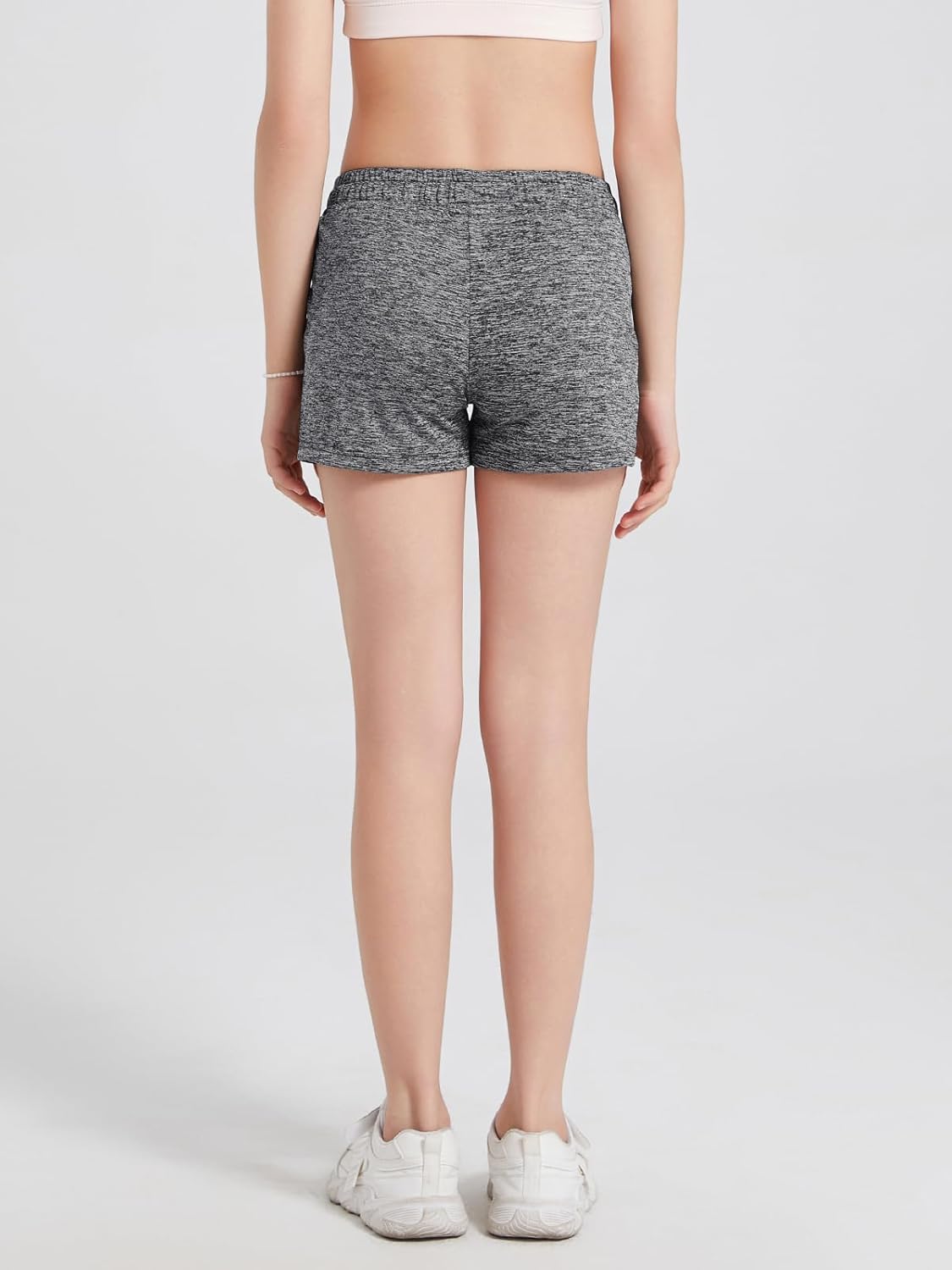 4 Packs Girls Athletic Shorts with Pocket Active Shorts for Teen Girls,Dry-Fit Girl Running Short for Sports - Image 4
