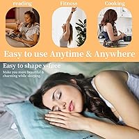 Vista 6 de Correa de barbilla para dormir, máscara de elevación de línea V facial, reductor de barbilla, moldeador de mandíbula reutilizable para mujeres