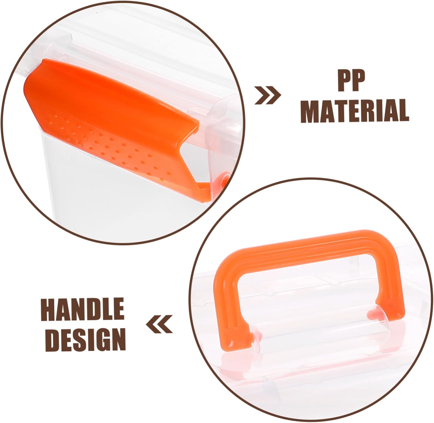 6pcs Storage Bins Handles Portable Cube Containers for Home Organization Stackable Storage Boxes for Closet Office and Dorm Use