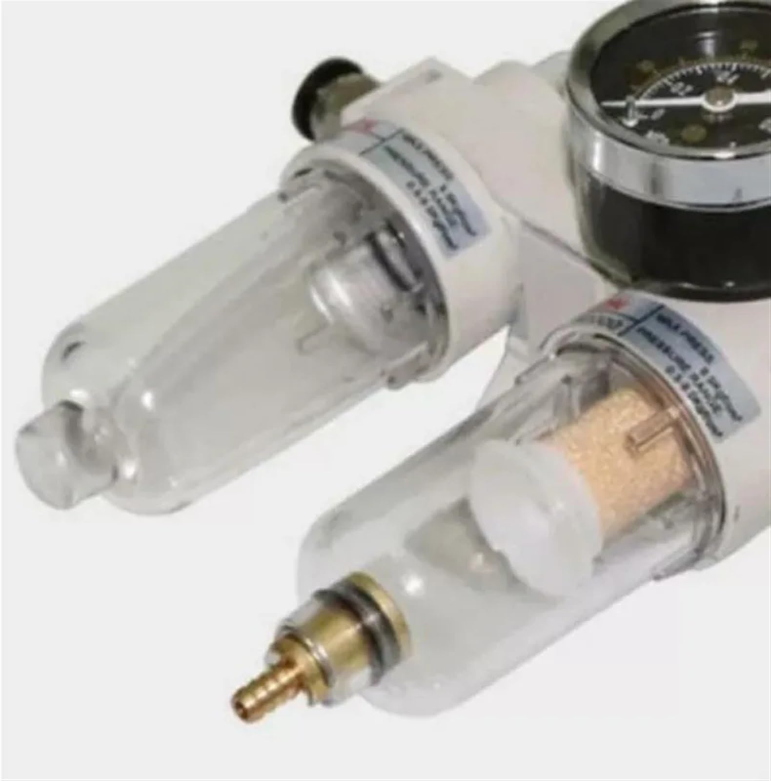 Regulador de filtro de compresor de aire, separador de agua y aceite, válvula Reguladora de filtrado, medidor de presión lubricador de drenaje automático, 1 ud.
