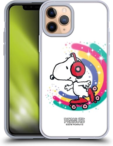 Vista 21 de Head Case Designs Funda de gel suave con licencia oficial de Peanuts I Love Pattern Snoopy Boardwalk Airbrush compatible con Apple iPhone 15