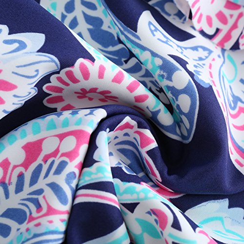 Image of Girls One Piece Swimsuits One Shoulder Ruffle Swimwear Floral Bathing Suit