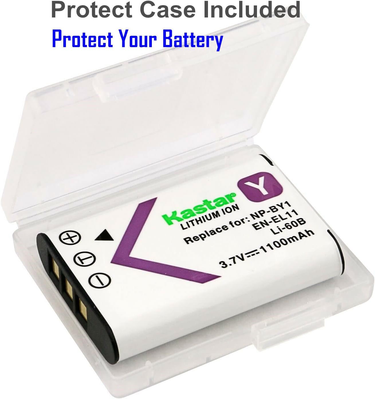 Kastar 4 Pack Battery and LCD Triple USB Charger Compatible with Nikon EN-EL11, MH-64 Charger, COOLPIX S550 Cameras