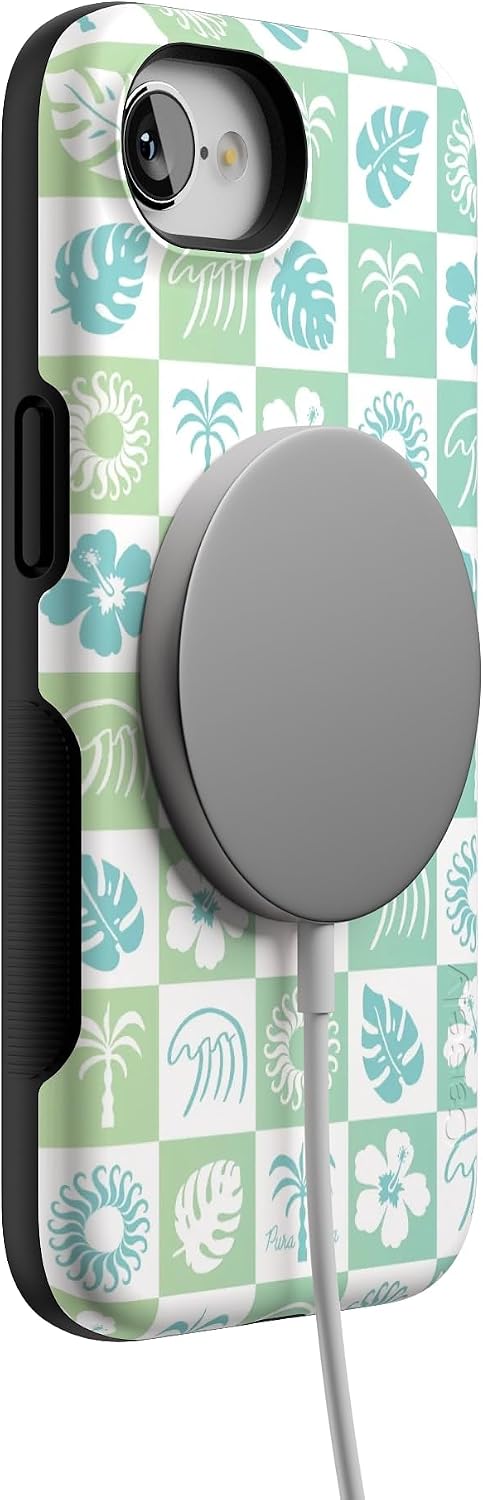 Casely iPhone 16e Case | Pura Vida | Coastal Checkers | Bold Protective Design | Compatible with MagSafe