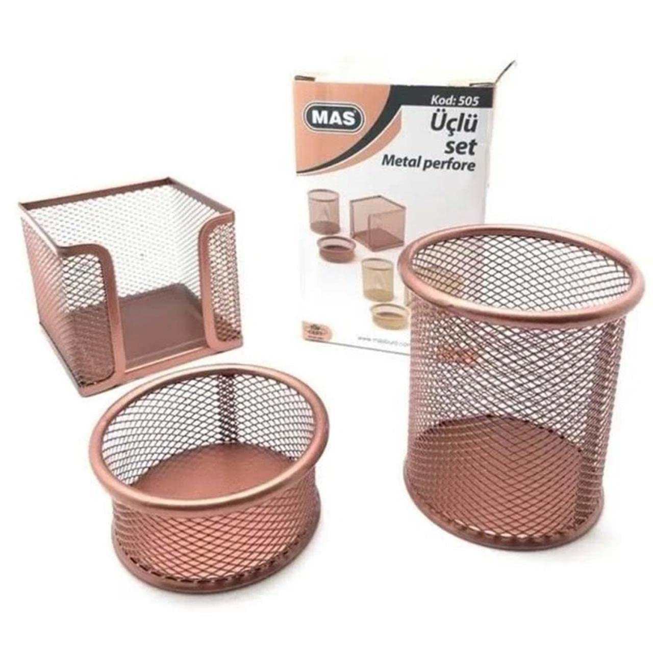 MAS Perfore Üçlü Set Rose Gold