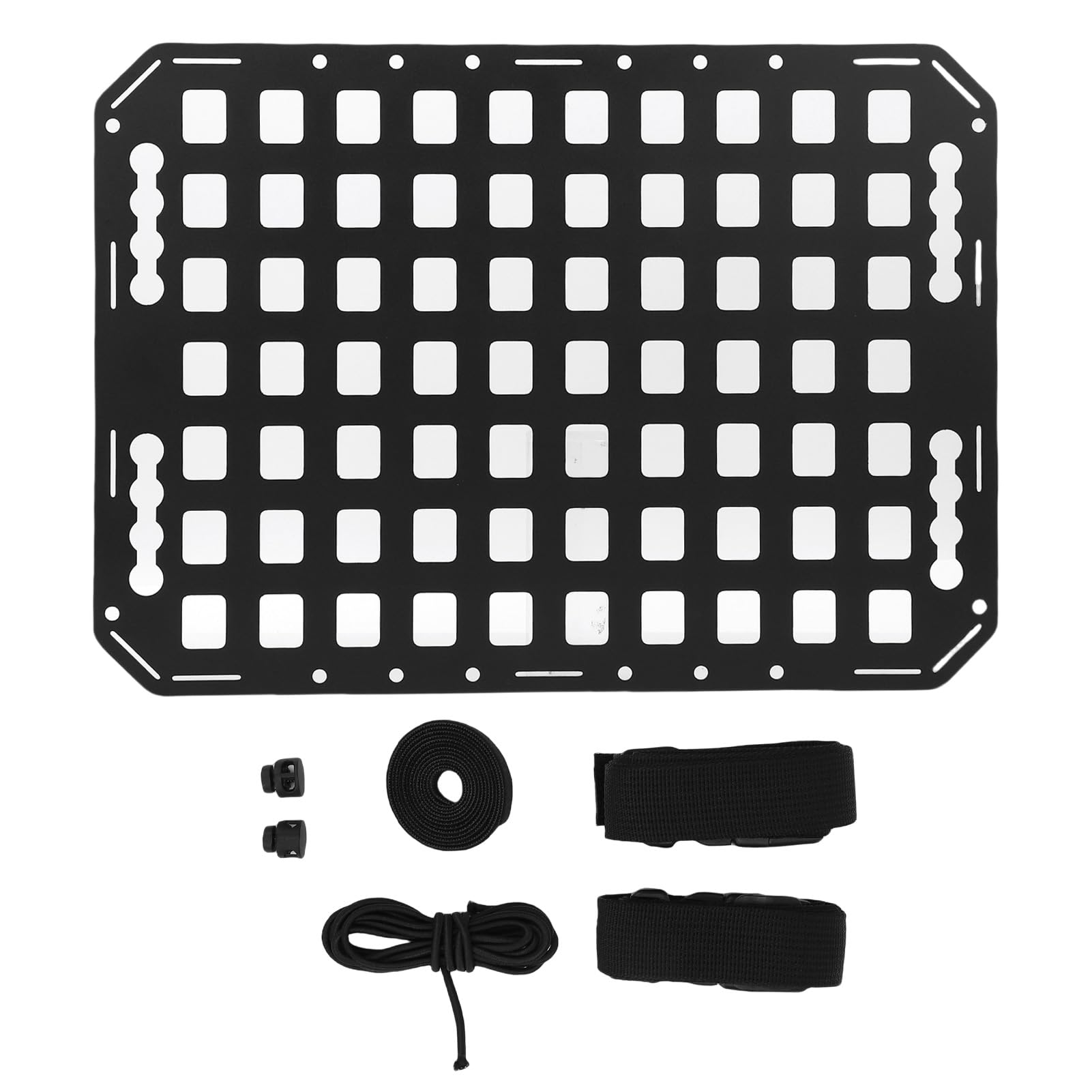 SENECESLI Pannello Molle per Pianale di Camion, Pannello Portaoggetti Modulare per Auto Multifunzionale in Alluminio con Accessori, per Organizzazione di Camion SUV Pickup RV