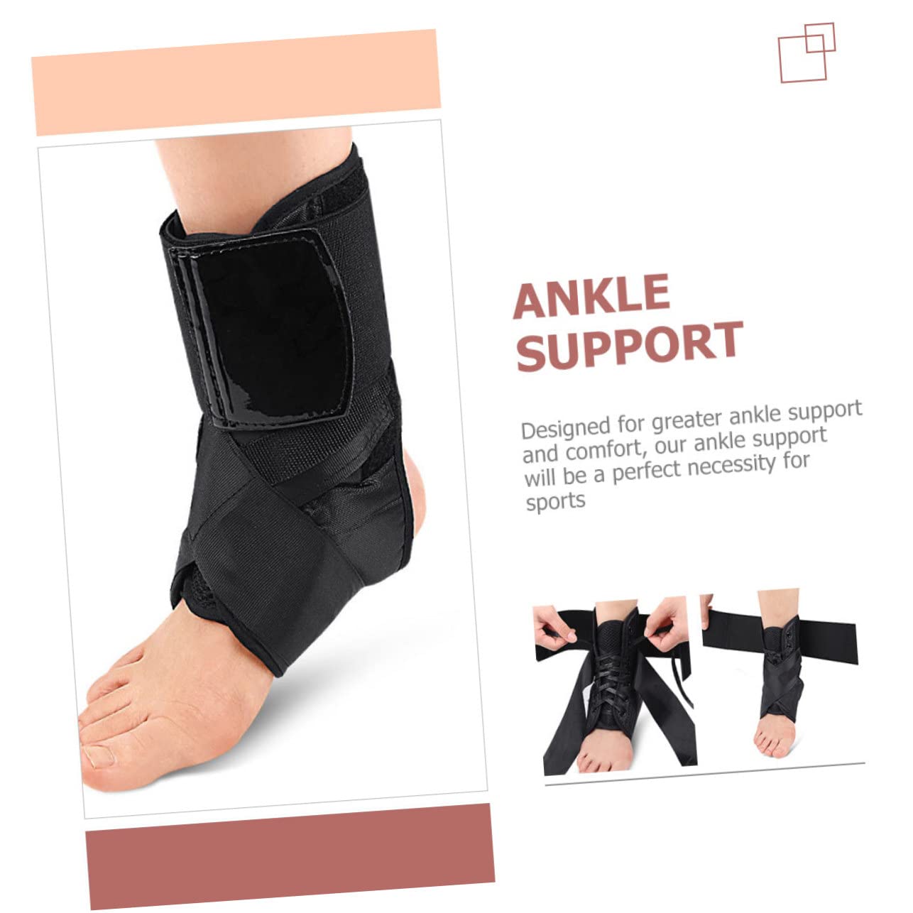 Gatuida Ankle Stabilizer Sports Ankle Wrap Straps Breathable for Men Women Heel Pain Relief Compression Leg Sleeves