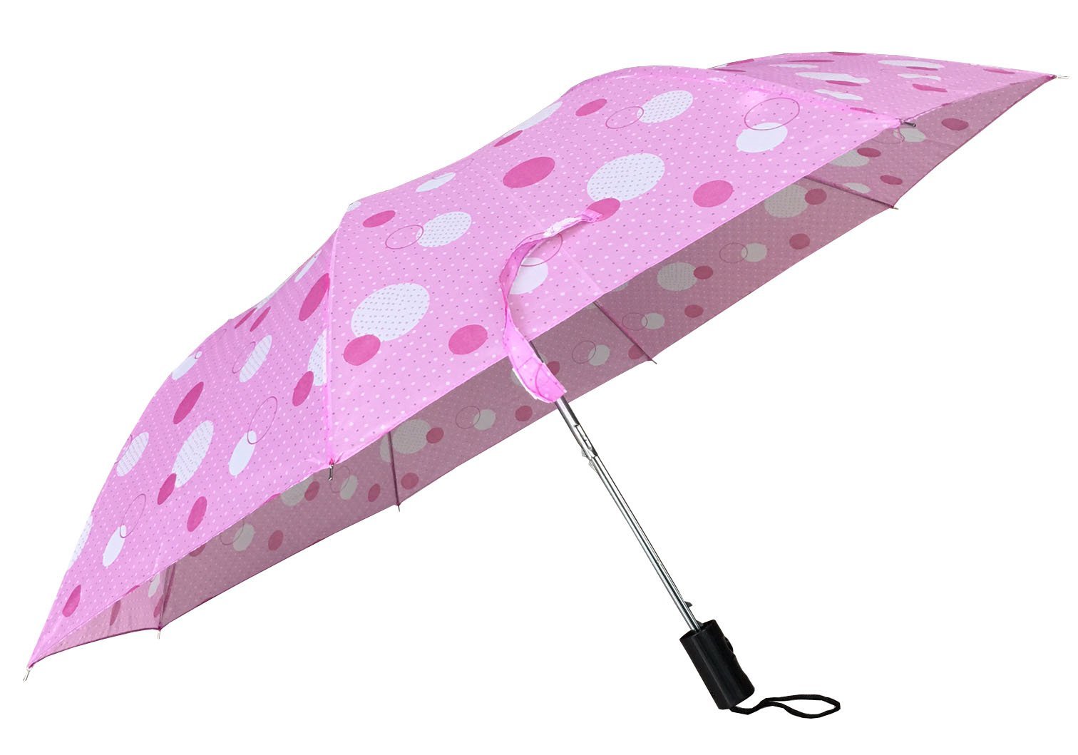Automatic Folding Compact Umbrella Pink