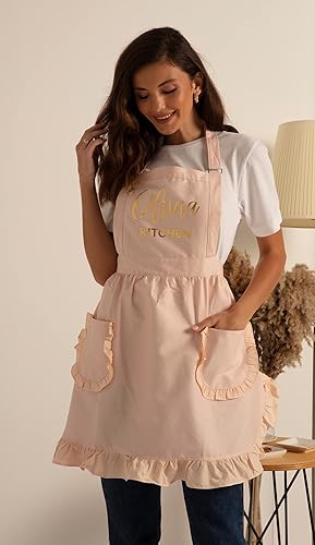 Miniatura 2 de Delantal personalizado, delantal personalizado, regalo de anfitriona, regalo de mamá, delantal de mujer, delantal retro, delantal con bolsillo