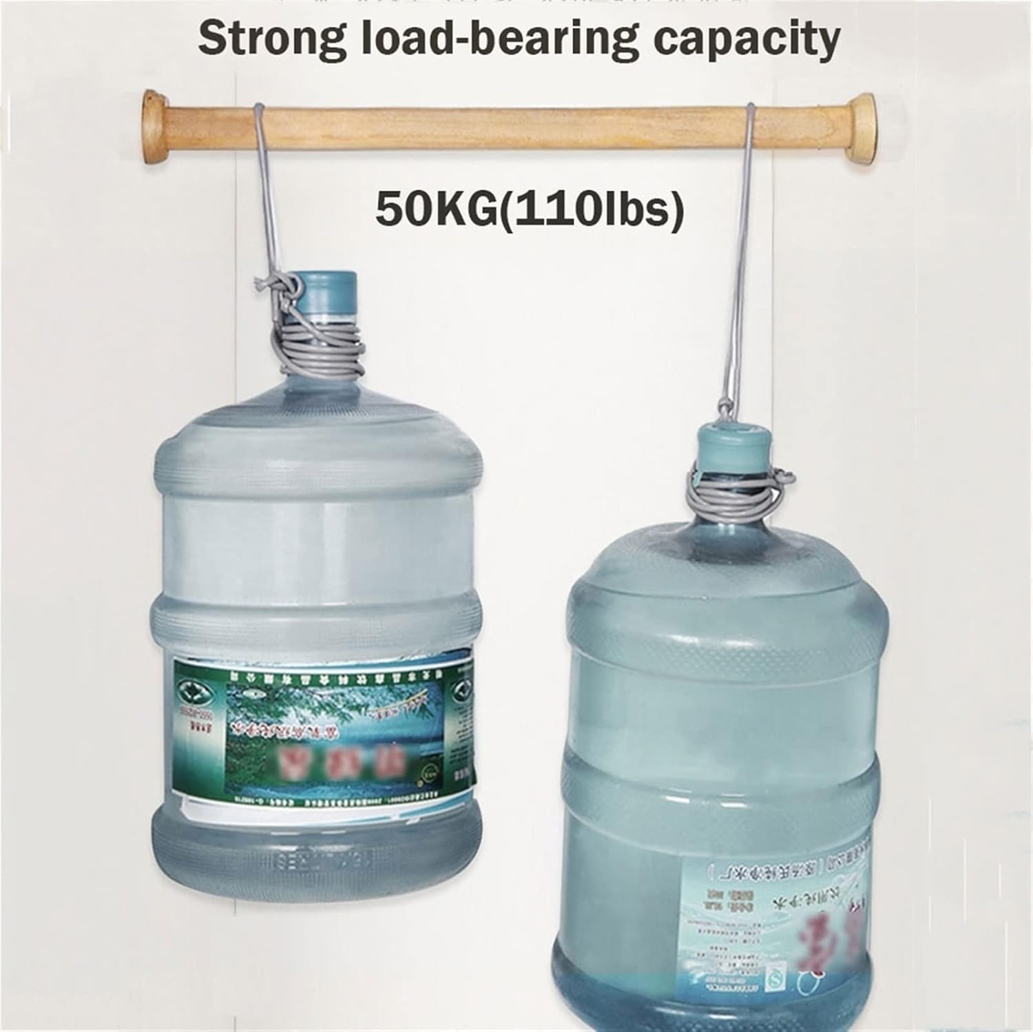 1 PCS Wooden Round Wardrobe Closet Rod for Hanging Clothes, Premium Closet Pole Wardrobe Cross-bar Clothes Hanging Rods Natural Wood Wardrobe Closet Rod with End Supports for Closet Storage(D2cm*L 70c