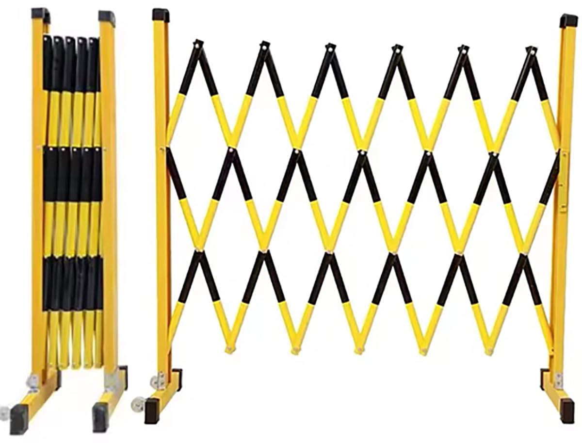 Barrière de sécurité mobile pliable et flexible pour allée 3m