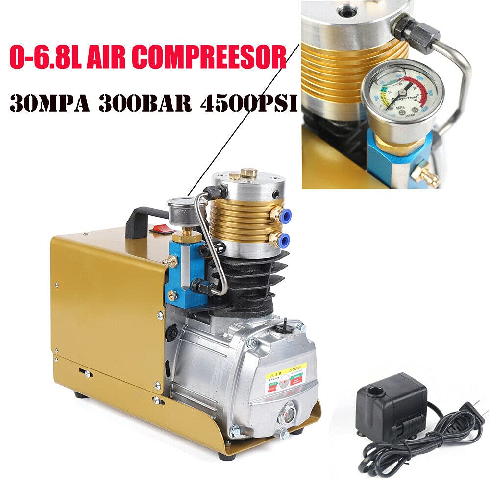 Automatico Compressore d'aria Pompa 4500psi 300Bar Elettrico Ad Alta Pressione Compressore Ad Aria PCP Pompa Ad Alta Pressione Per Automobile Immersione Bottiglia Industriale