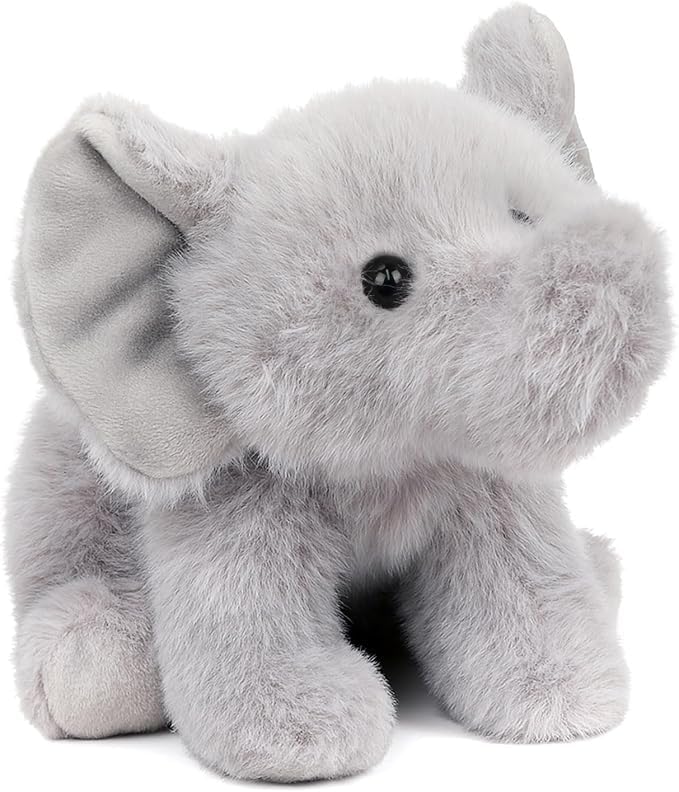 Adorable Cuddly Elephant Toy Weighted Stuffed Animal for Anxiety and Stress Relief, Small Pillow Comfort Plush Toys Cute Plushies Soft Toys Birthday Gifts for Kids Toddlers