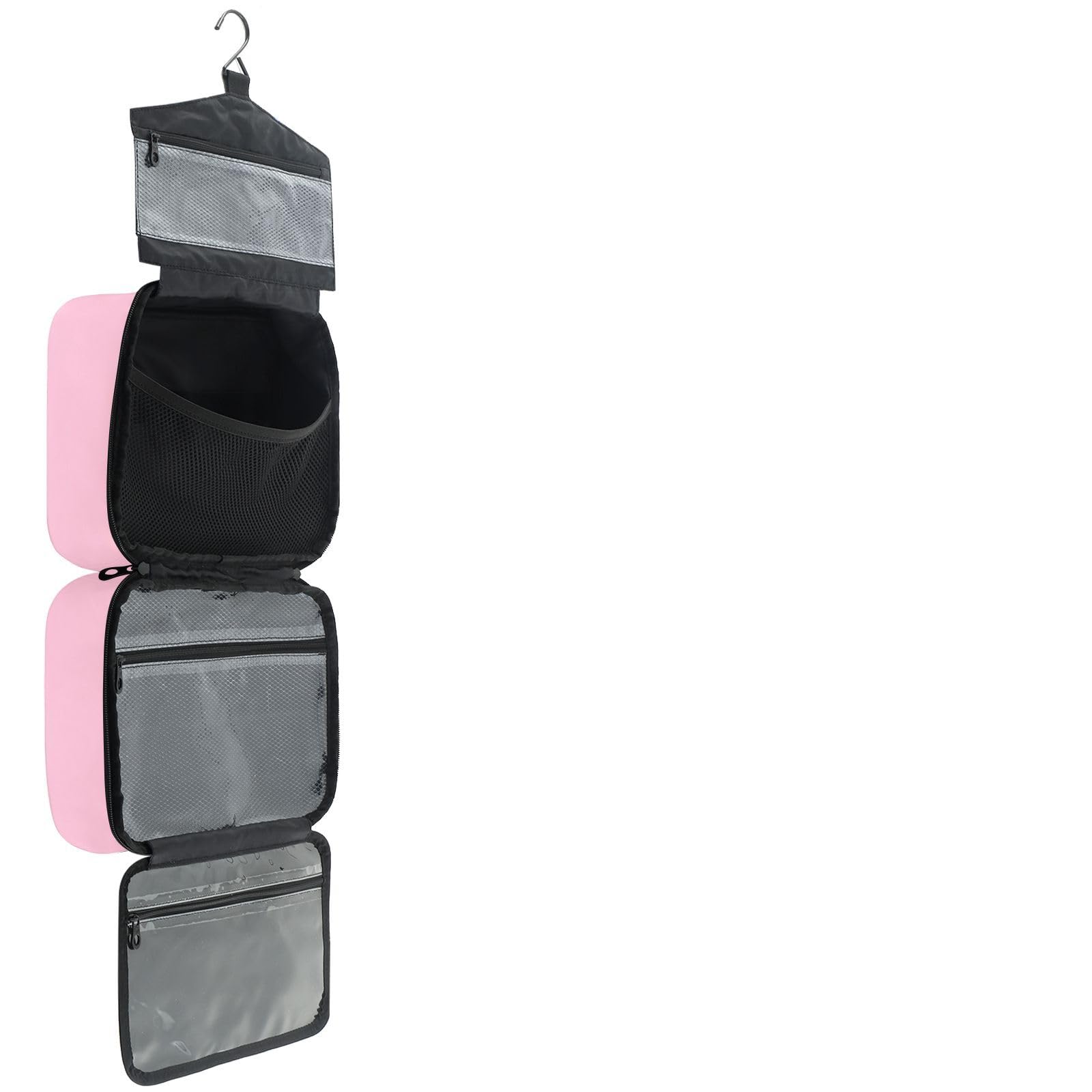 YNNALE Sewing Supply Organizer Bag, Retro Pink Disco Ball Cherry Green Leafs Portable Sewing Bags with Pockets&Hanger, Sewing Storage Box Case for Sew Supplies/Kit/Tools/Accessories (BAG ONLY)