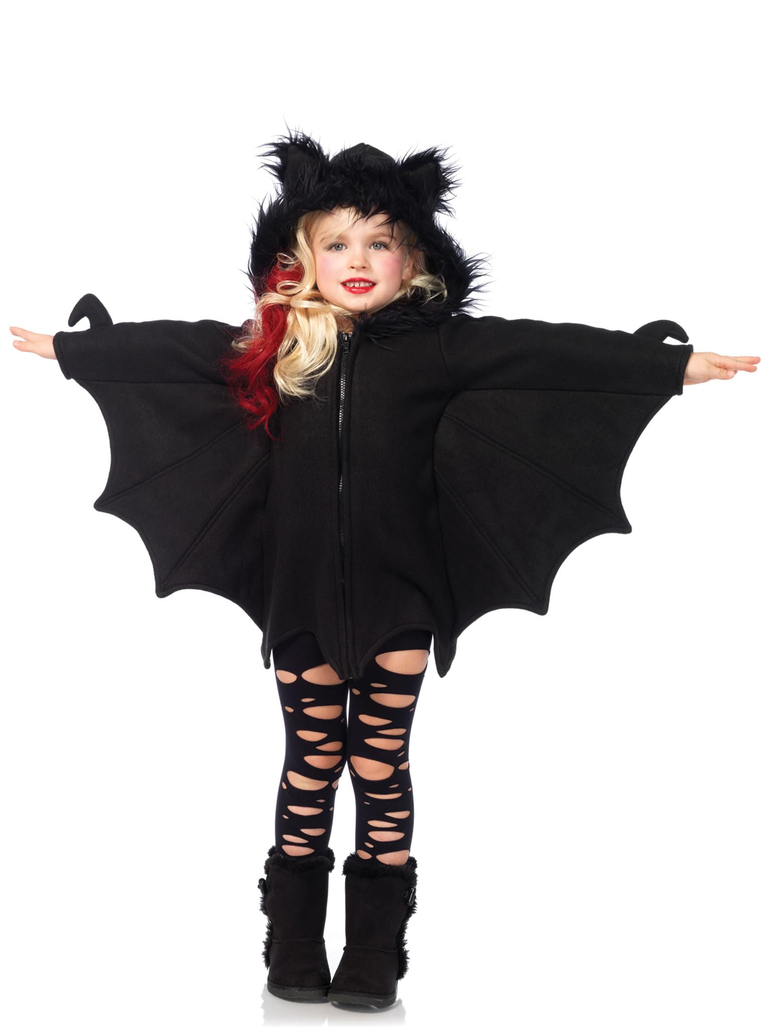 Leg Avenue Kids Cozy Bat Costume (Medium, Black)