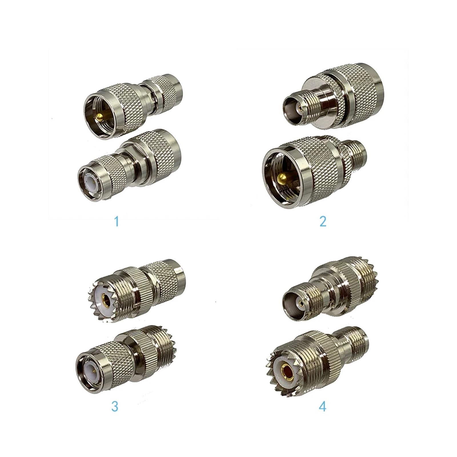 Adattatore Connettore 10PCS UHF PL259 SO239 A Jack Maschio Femmina TNC