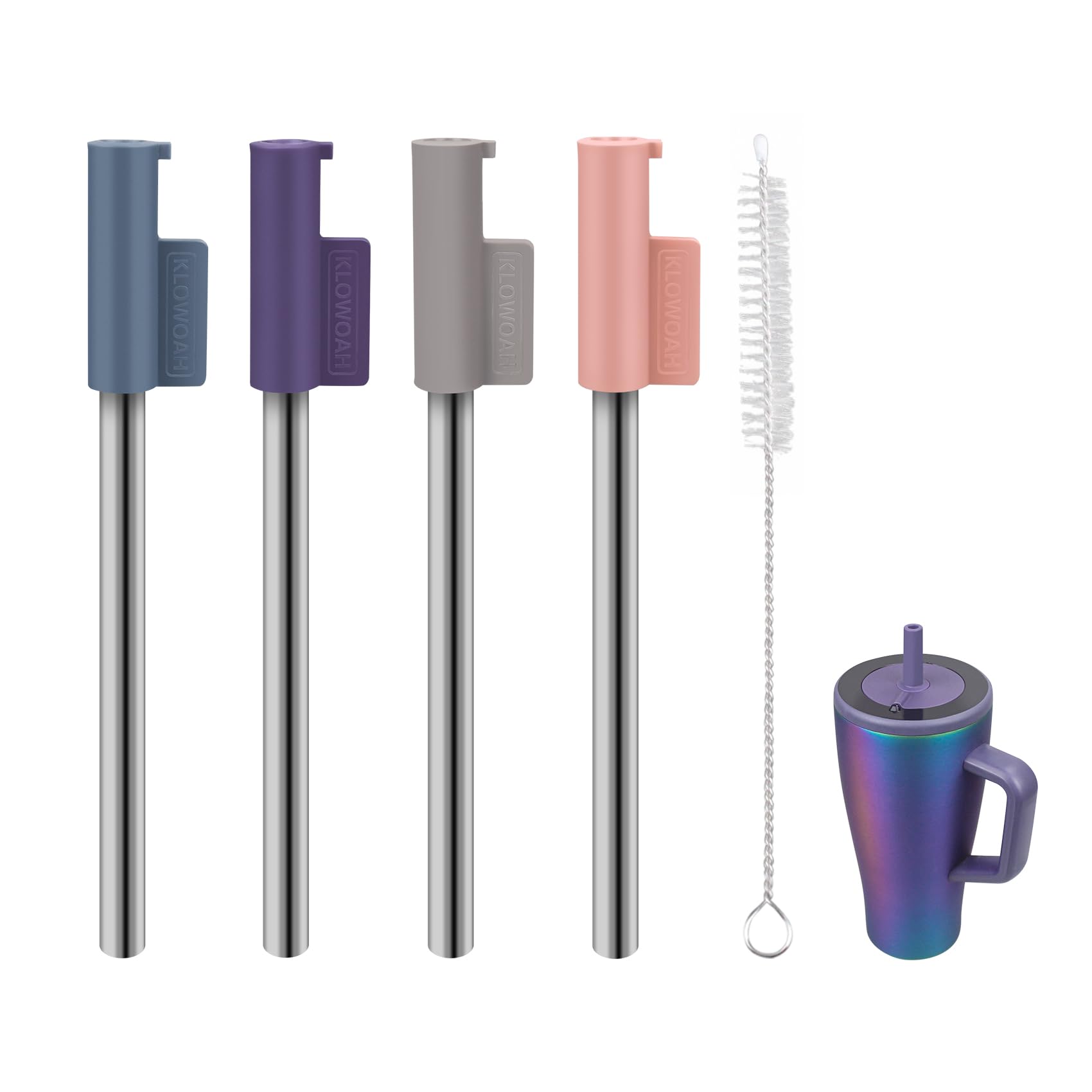 Replacement Straws for Brumate Era 30 oz Tumbler, 4 Colours with 1 Brush (4 Pack for 30oz)-picture-28
