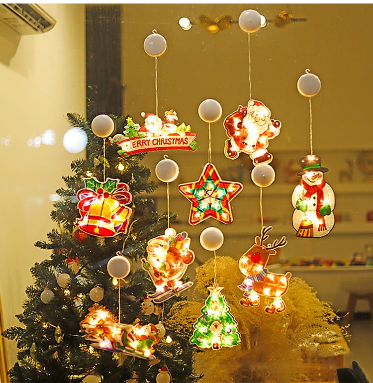 Amazon | クリスマス飾りライト クリスマス 3Dライト 窓の装飾