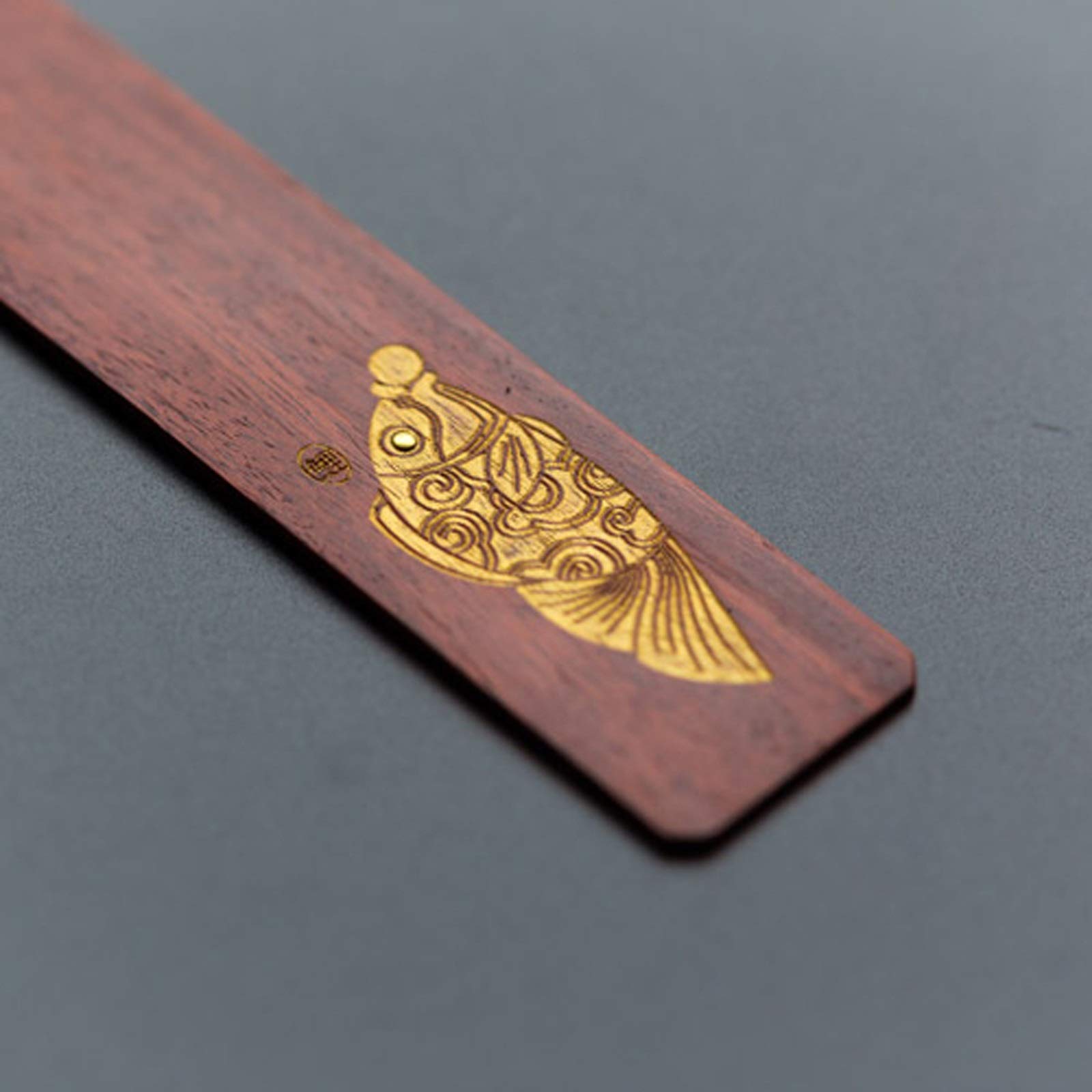 Marque pages Fait à la main en bois Bookmark cadeau Coffret, rouge classique Creative bois de santal Bookmark est un cadeau unique for les enseignants, les étudiants, les hommes et les femmes Signets