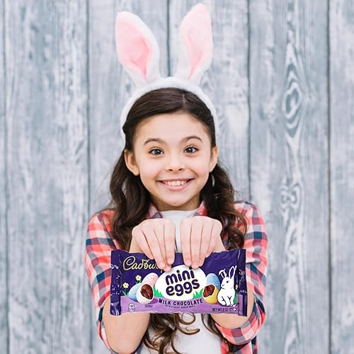 Miniatura 8 de Cadbury - Mini huevos de Pascua de chocolate con leche para platos de dulces de Pascua, recuerdos de fiesta, loncheras, postres decorativos, huevos