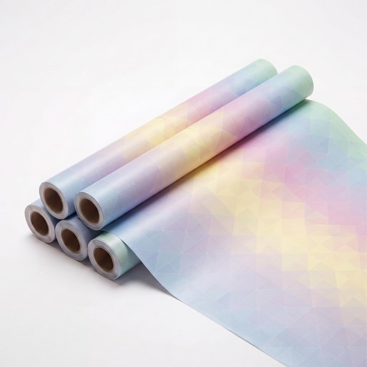 Prettykrafts Illusion Print Gift Wrapping Paper | Pack of 5 | 70x50x0.2 cm | Large Size | Reusable & Eco-Friendly Paper Bags for Gifting, Parties, Return Gifts, Shopping and Special Occasions, Multi