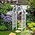 FENCETECH 41" W x 86" H Vinyl Arbor, Vinyl Arch, Garden Arch Arbor for Outdoor, Yard, Garden, Climbing Plants - White