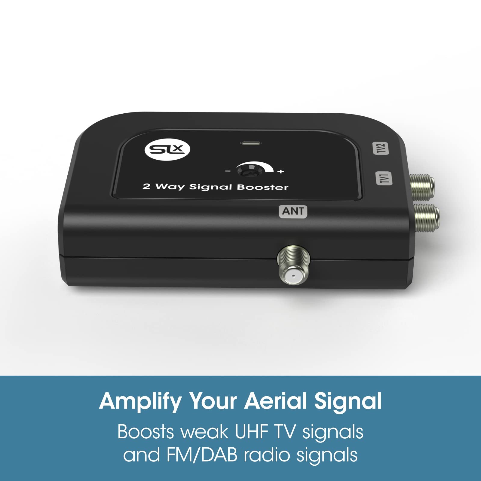 Buy TV Signal Booster Aerial Amplifier, SLx 2 Way Signal Distribution