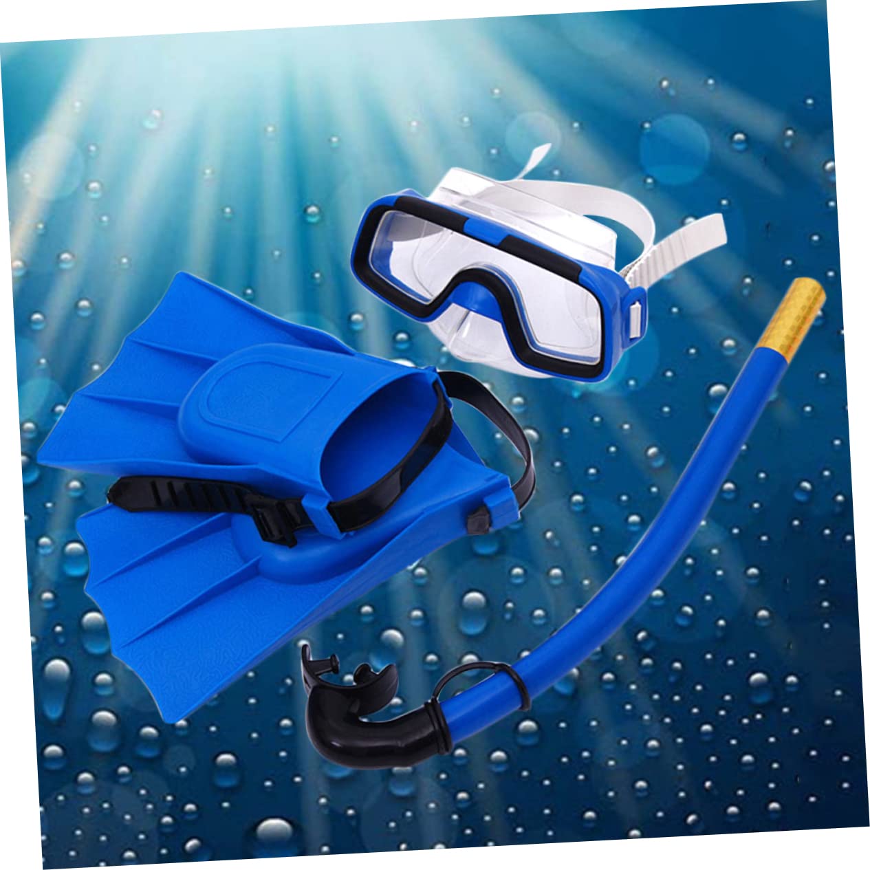 BESPORTBLE Goggles Snorkel Boys and Girls Diving Package Diving Glasses Mask Snorkel Fins for Boys and Girls' Outdoor Adventures