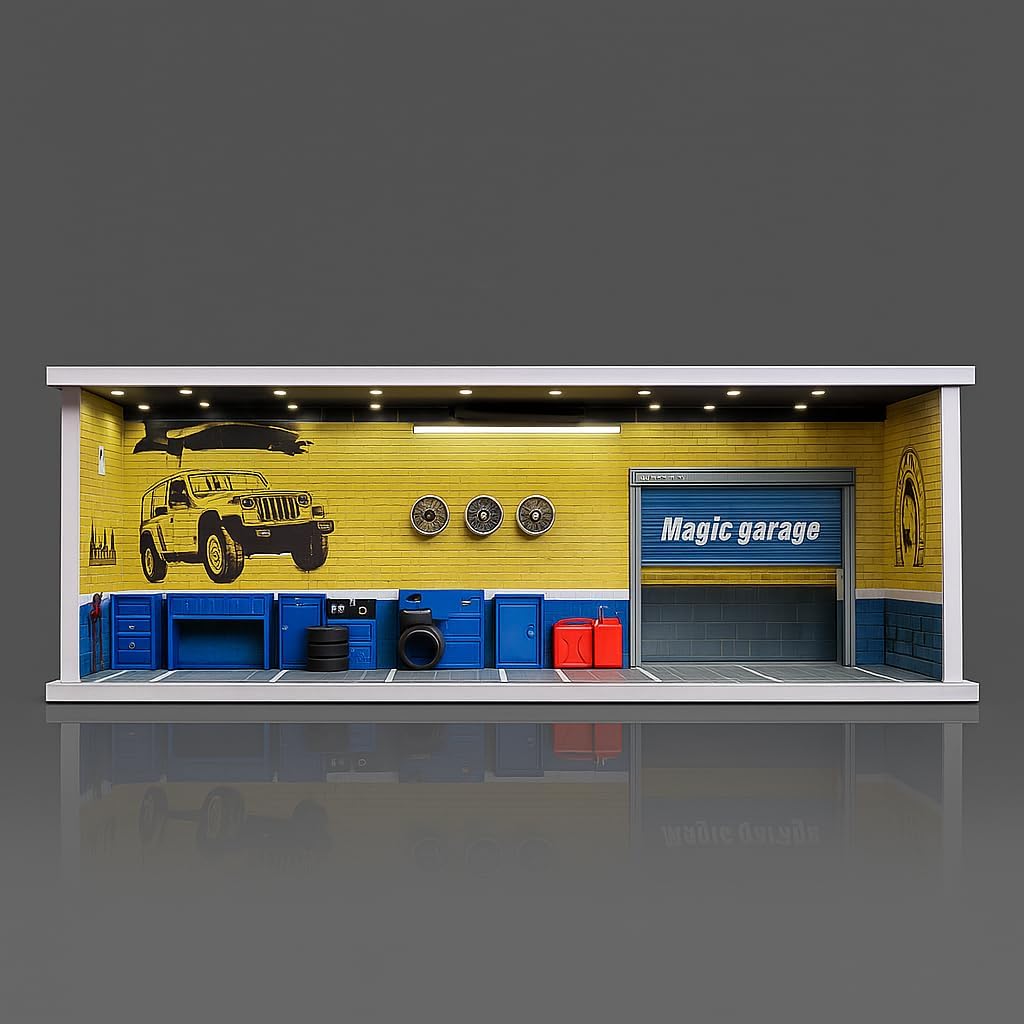 ☆ 1/64 Creative Garage Board ③ Diorama Parking Garage for 1:64 Scale Diecast Cars | Miniature