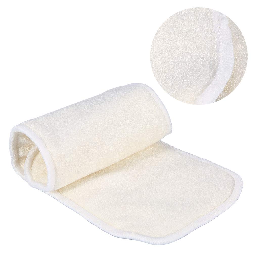 Inserts de couches, 4Layers Fibre de Bambou Adulte Incontinence Adhésif Doublure Couche Pad