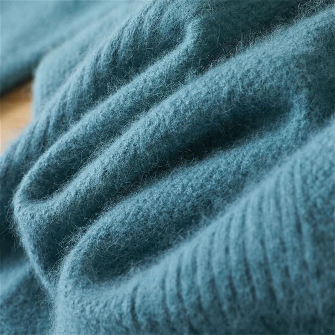 Suéter De Cachemira para Hombre Jerséis con Cuello En V Jersey De Punto Jerséis De Manga Larga Tops