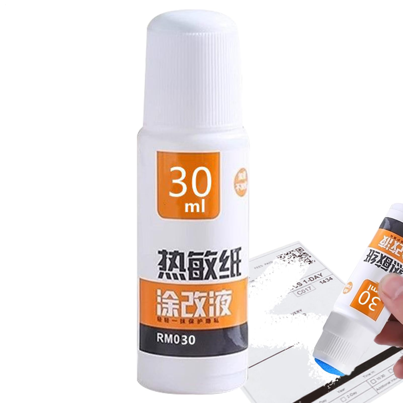 Borrador para Papel Térmico | Líquido Eliminador De Papel Térmico Sensible | 55 Ml/30 Ml Protección Privacidad Eliminación De Escritura Para Hombres