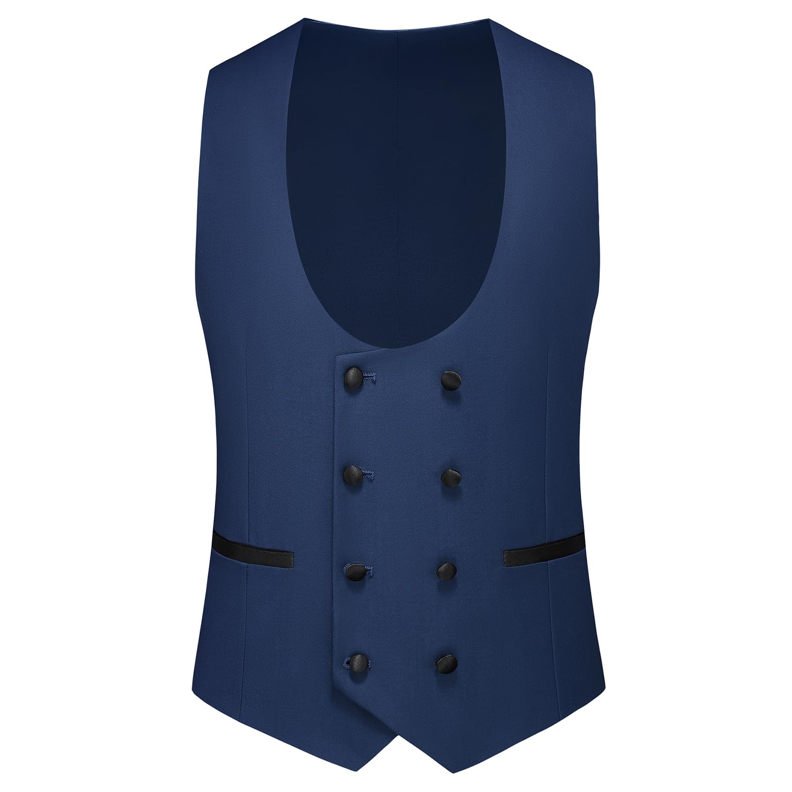 Completo da uomo in 4 pezzi, con blazer, giacca e pantaloni, con papillon, per balli e feste di nozze