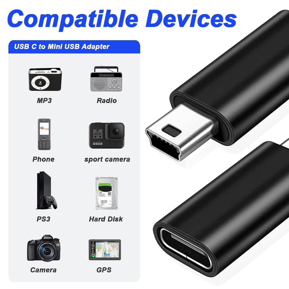 Adattatore Da Micro USB Femmina A USB-C Maschio, Compatibile Universale
