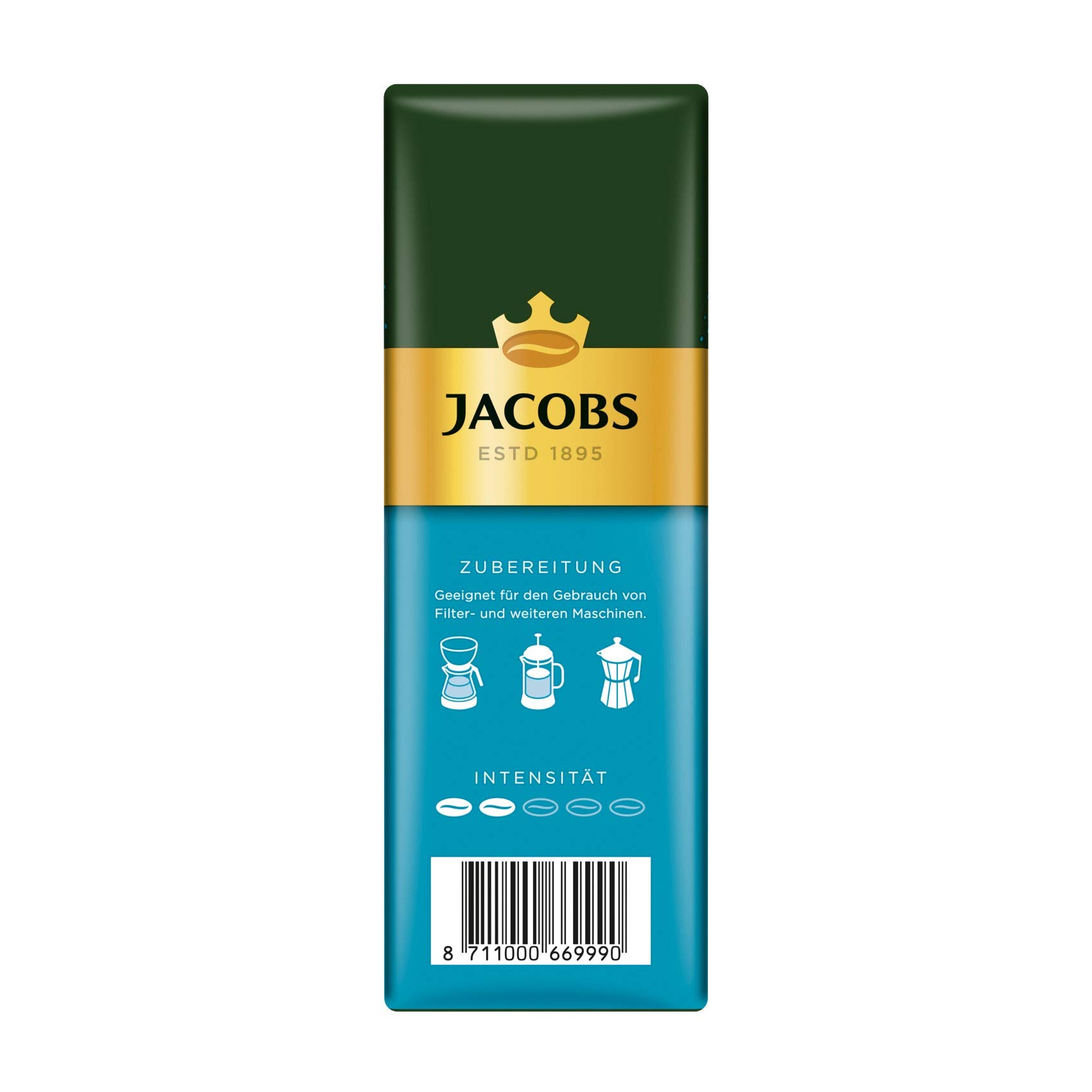 Jacobs Filterkaffee Auslese Mild und Sanft, 12er Pack, 12 x 500 g gemahlener Kaffee