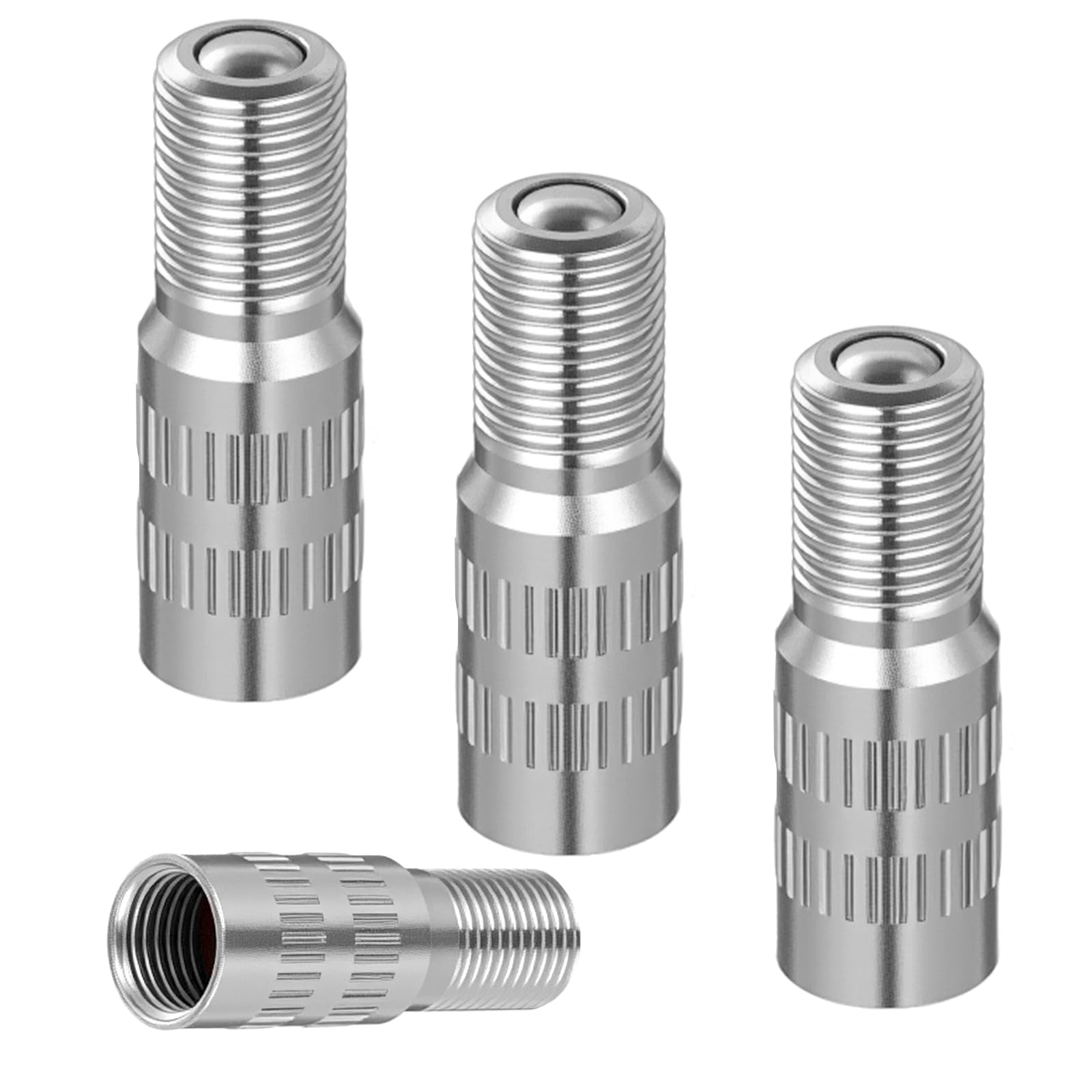Bremorou 6 sztuk przedłużek do wentylu samochodowego, adapter, adapter do wentyli, nakrętka zaworu z gwintem, opony rowerowe do skutera, ciężarówki, vana, przyczepy kempingowej