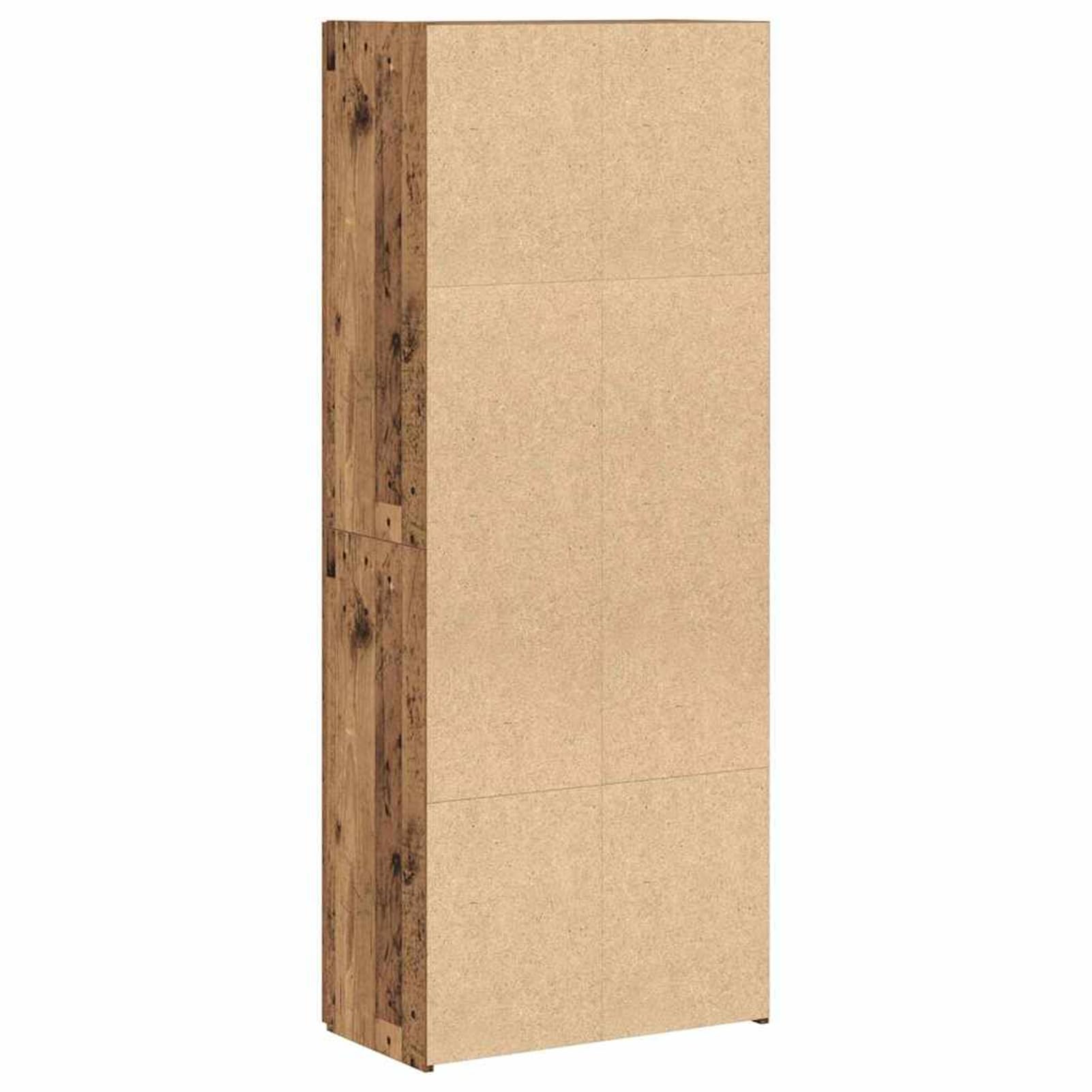 Homgoday Moderner Büroschrank Altholz Holzwerkstoff 60 x 32 x 152,5 cm - für effizientes Büro-Organisation Model3365558