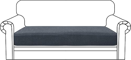 ZNSAYOTX Fundas elásticas para cojines de sofá biplaza, fundas de asiento de cojín de repuesto suave con patrón único, protector de muebles con