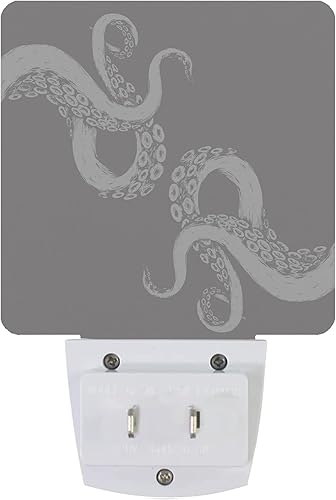 Miniatura 3 de Smoaffly Luz nocturna de pulpo enchufable, luces nocturnas LED con sensor automático, lámpara de noche del atardecer al amanecer, decoración del