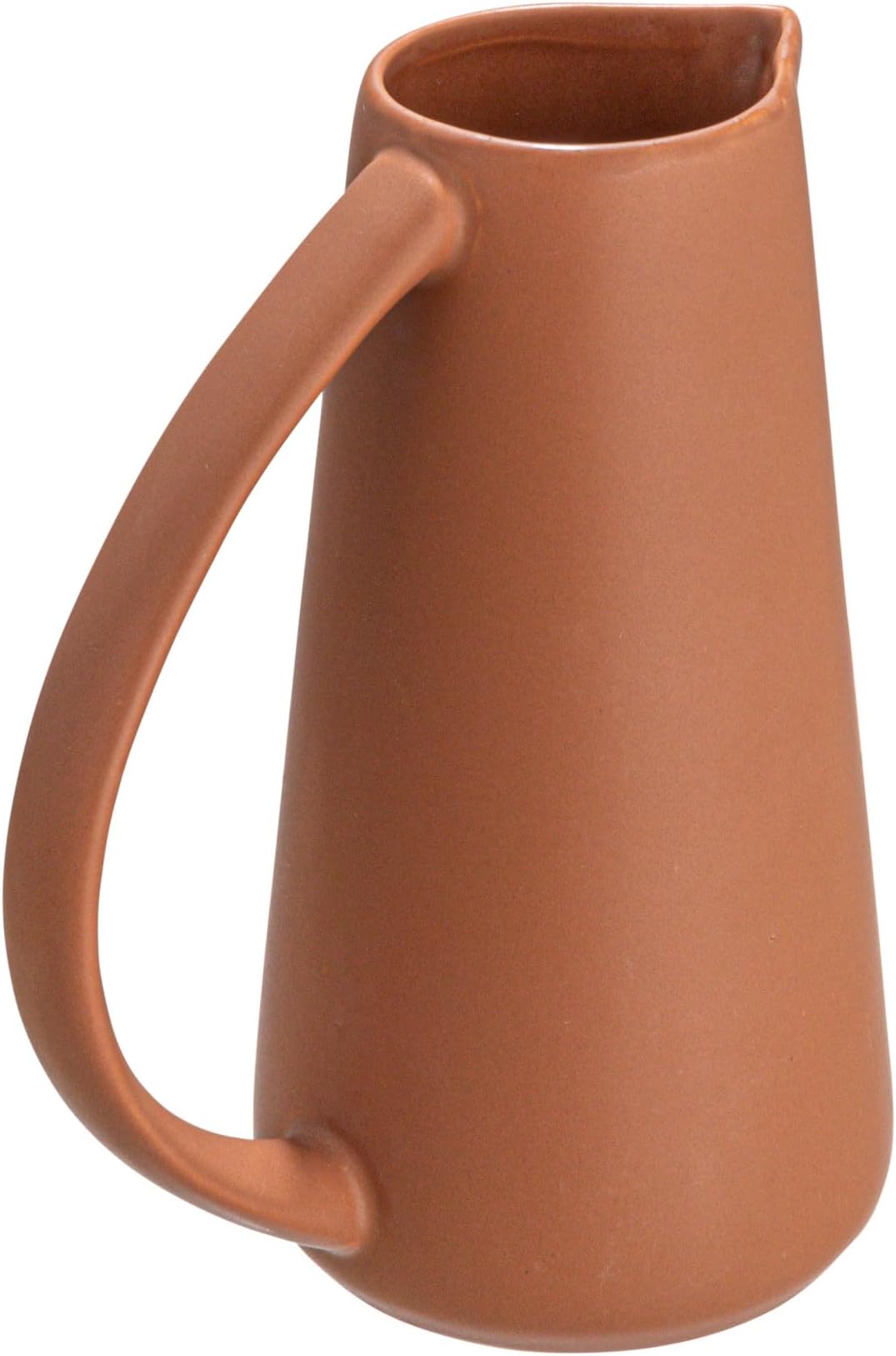 Bloomingville Modern Stoneware Pitcher, Matte Terracotta