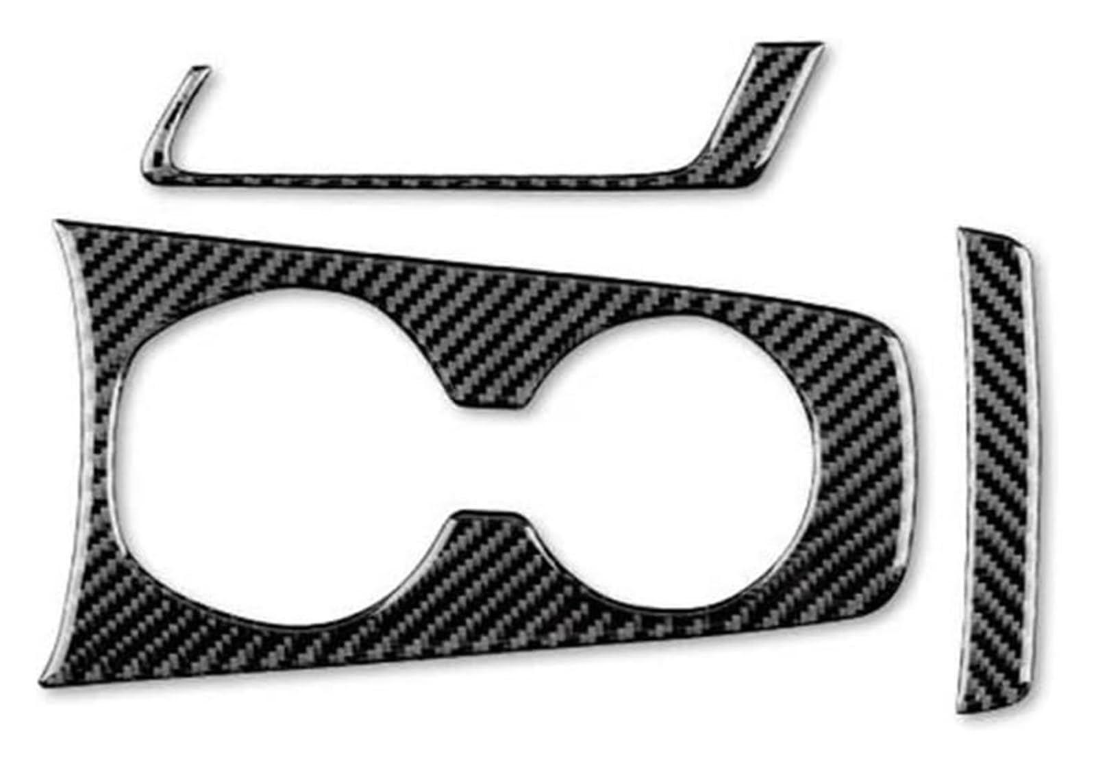 Decoration Interior Trim for Chevy for Camaro 2010-2015 Water Cup Holder Sticker Interior Centre Console Trim(Black)