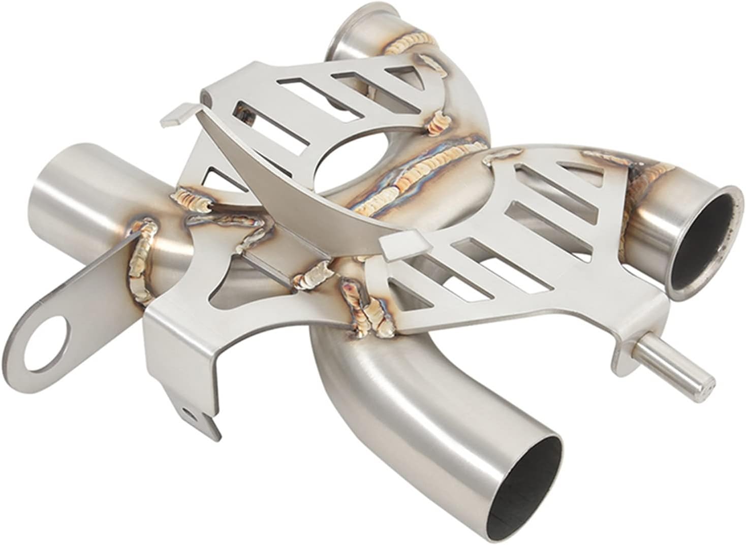 オートバイの排気ミドルリンクパイプエスケープモト変更削除触媒に適合するボンネビル T120 EFI 1200 2017 2018 2