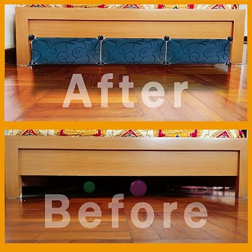 Miniatura 3 de QIYIHOME Bloqueador de debajo de la cama, parachoques para debajo de la cama, evita que las cosas vayan debajo de la cama o sofá, bloqueador de