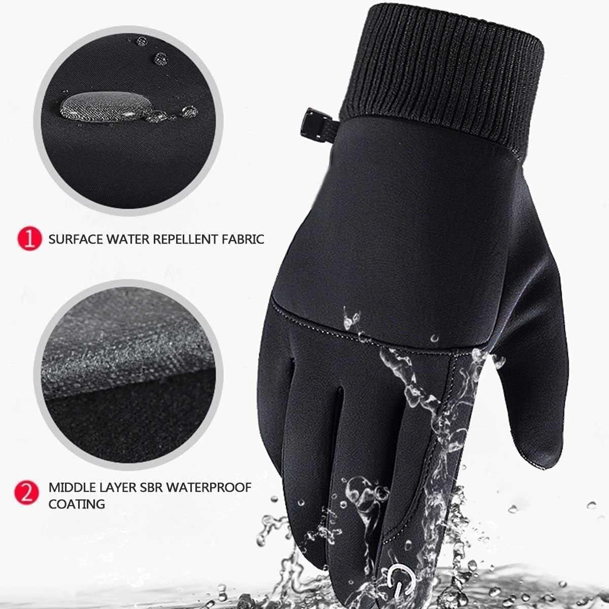Guantes Running Guantes De Ciclismo For Deportes Al Aire Libre Cálidos De Invierno For Hombres Y Mujeres, Guantes De Invierno Con Todos Los Dedos Guantes Deporte Hombre