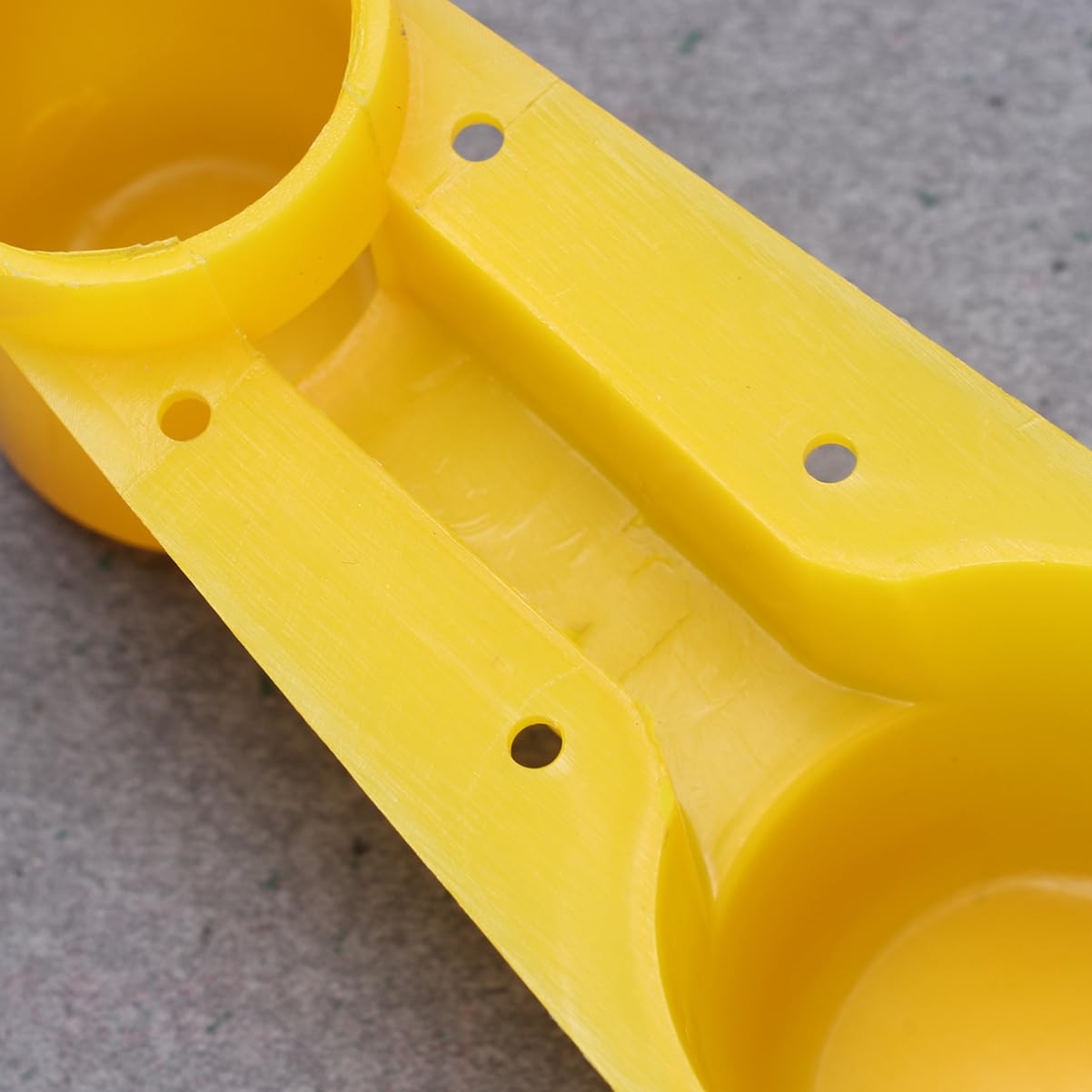 Angoily 3sets Auto Bird Cage Water Cup 2 Port Water Dispenser Plastic Feeder Cup for Parrot Pigeon Pet Shop 5pcs*3