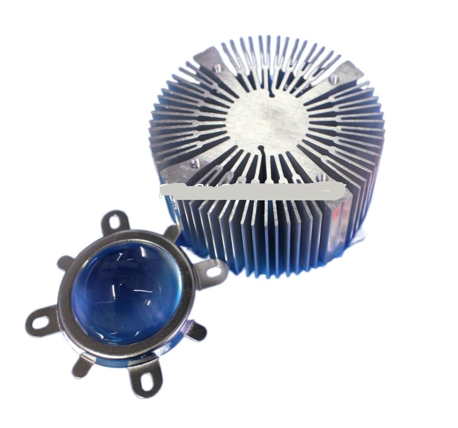Radiateur en aluminium pour LED 50W et 100W avec lentille de focalisation 44mm