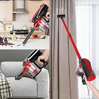 SINCHEREU Vezetékes Porszívó 600W 17 KPa HEPA Szűrővel Kemény Padlóhoz 6